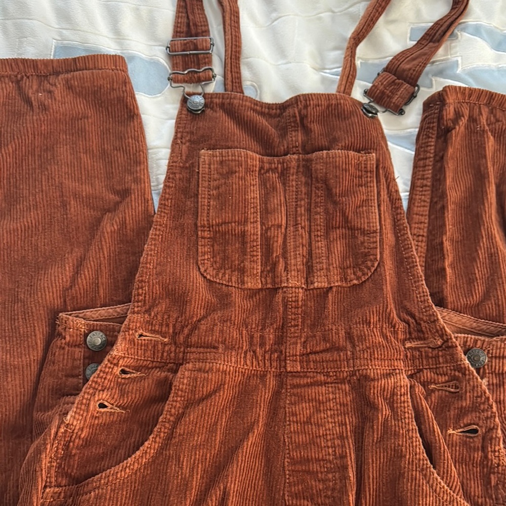 Fat Face Brown Corduroy Overalls
